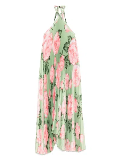 L'idée Floral-print Dress In Fleur Rose