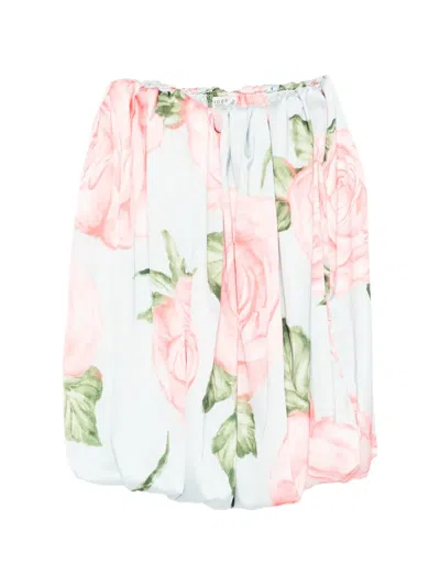 L'idée Floral Strapless Mini Dress In Multi