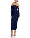 L'idée L'idee Gatsby Plisse Dress In Midnight
