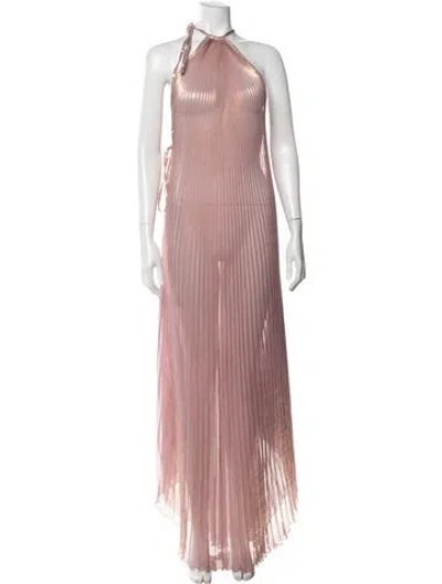 Pre-owned L'idée Halterneck Long Dress W/ Tags In Pink