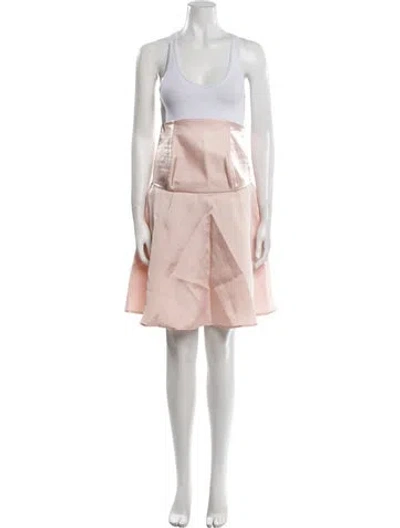 Pre-owned L'idée Knee-length Skirt W/ Tags In Pink