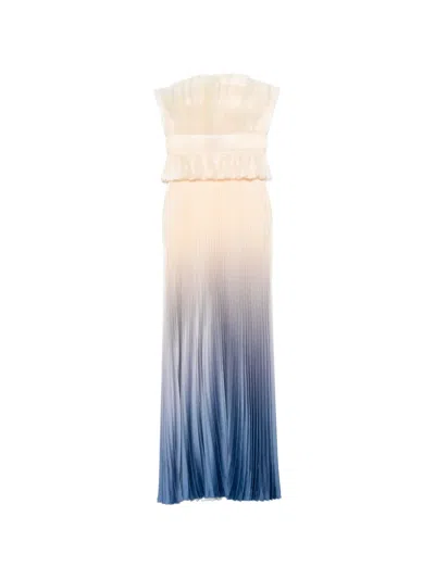 L'idée Masquerade Pleated Maxi Dress In Multi