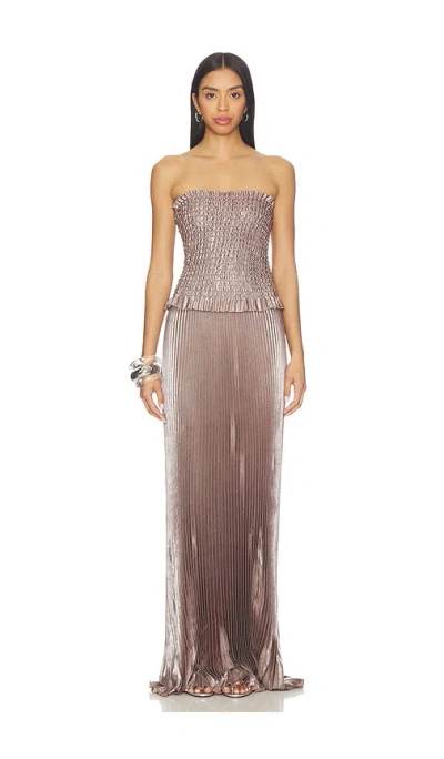L'idée Maya Gown In Brown