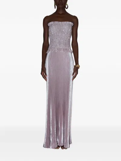 L'idée Maya Pleated Maxi Dress In Pink