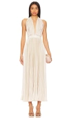 L'idée Moderniste Gown In Metallic Neutral