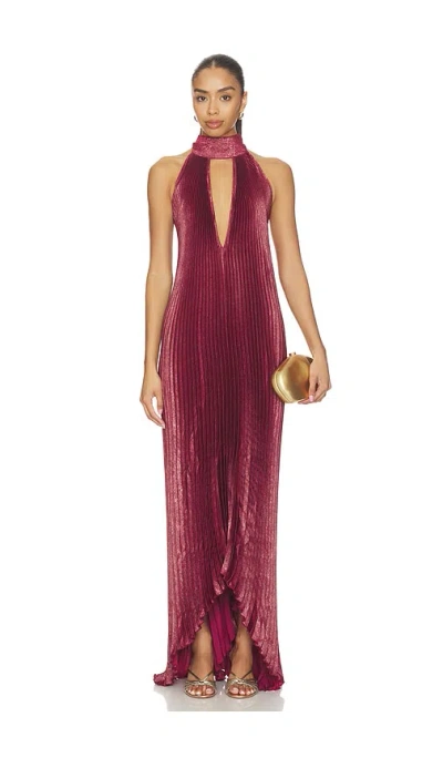 L'idée Opera Gown In Burgundy