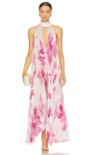 L'idée Opera Gown In White,pink