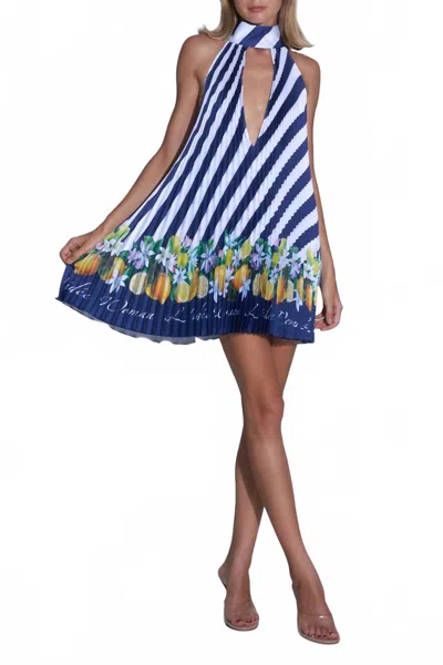 L'idée Opera Mini-nerano Dress In Navy In Multi