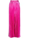 L'idée L'idee High Waisted Wide Leg Pants In Purple