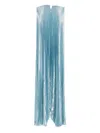 L'idée Pleated Gown In Polar Shimer
