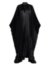 L'idée Pleated Ruffled Empire Dress In Black