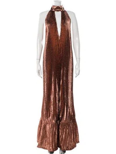 Pre-owned L'idée Printed Long Dress In Multi