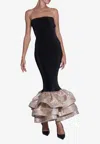 L'idée Ramblas Strapless Maxi Dress In Black
