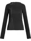L'idée Ribbed Top In 黑色