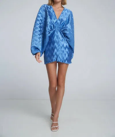 L'idée Riviera Mini Dress In Mediterranean Blue In Multi