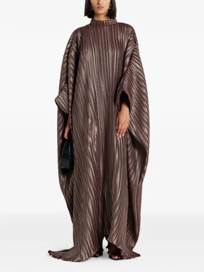 L'idée Sahara Pleated Maxi Dress In Brown
