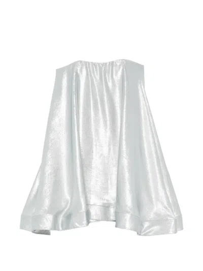 L'idée Shimmer Mini Dress In Silver