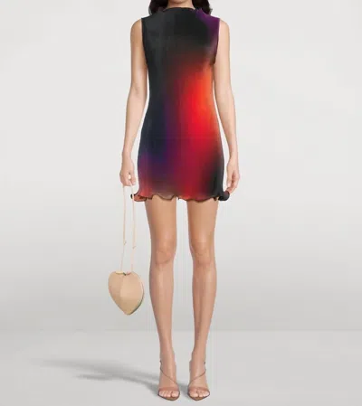 L'idée Silencio Mini Dress In Fire In Multi