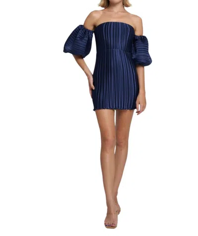 L'idée Sirene Sleeveless Mini Dress In Midnight In Blue