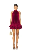 L'idée Soleil Mini Dress In Burgundy
