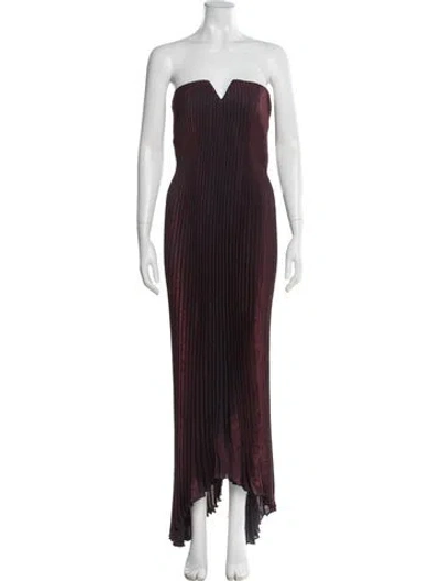 Pre-owned L'idée Strapless Long Dress In Brown
