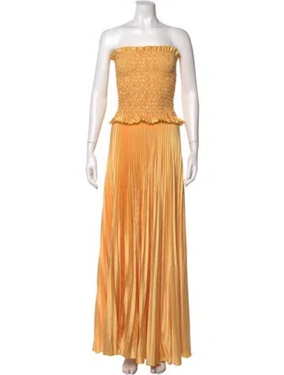 Pre-owned L'idée Strapless Long Dress In Multi