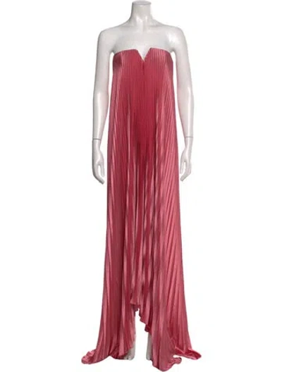Pre-owned L'idée Strapless Long Dress W/ Tags In Pink