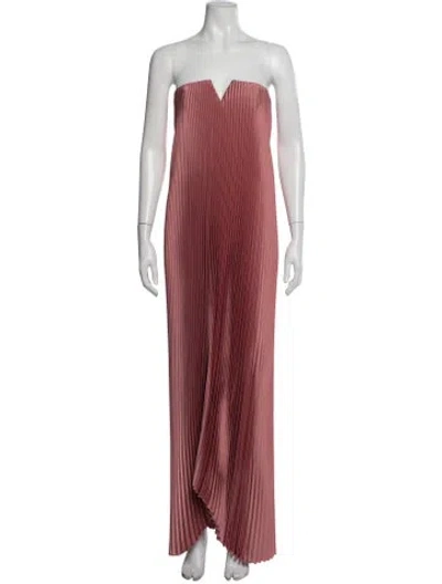Pre-owned L'idée Strapless Long Dress W/ Tags In Red