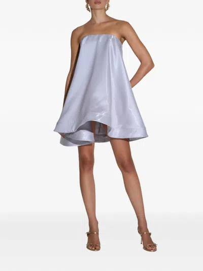 L'idée Strapless Mini Dress In Silver