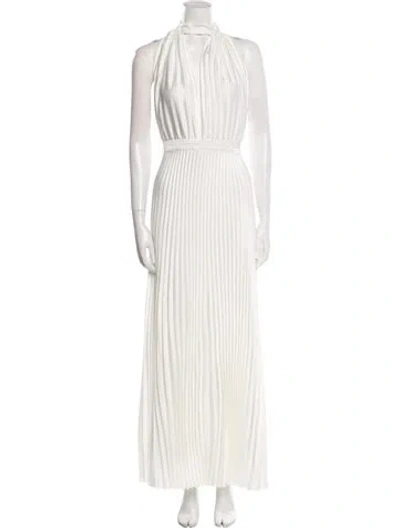 Pre-owned L'idée Striped Long Dress In Neutral