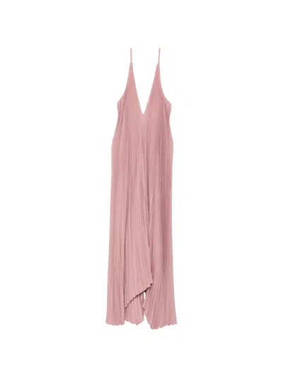 L'idée The Muse Pleated Maxi Dress In Pink
