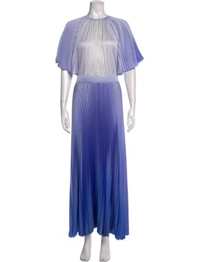 Pre-owned L'idée Tie-dye Print Long Dress In Multi