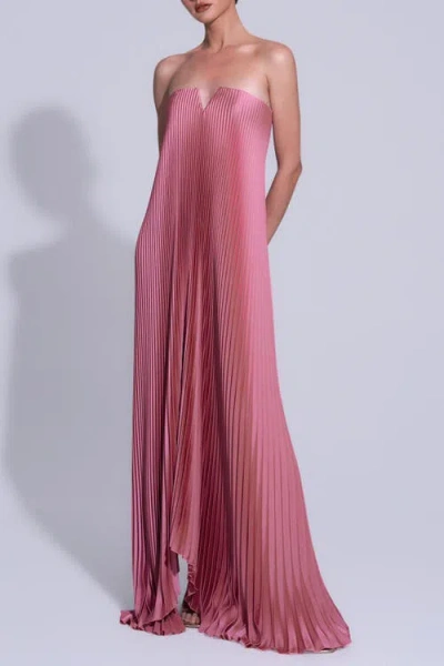 L'idée Woman Black Tie Gown In Pink