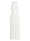 L'idée Renaissance Split Gown In Blanc