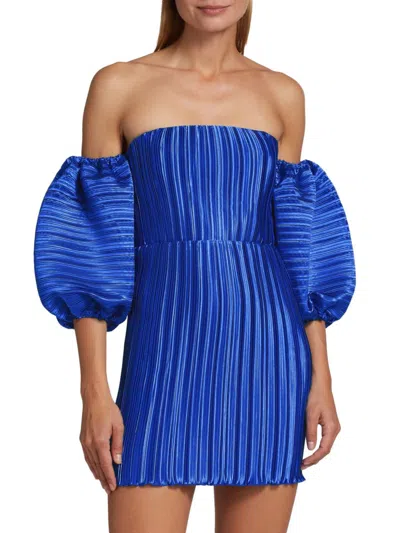 L'idée L'idee Sirene Mini Dress In Moroccan Blue