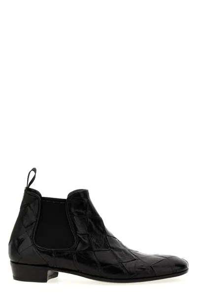 Lidfort Braided Leather Ankle Boots