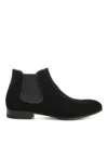 Lidfort Chelsea Boot In Suede In Black