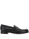 Lidfort Embossed-crocodile Loafers In Black