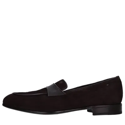 Lidfort Flat Shoes Brown In Marrone Scuri