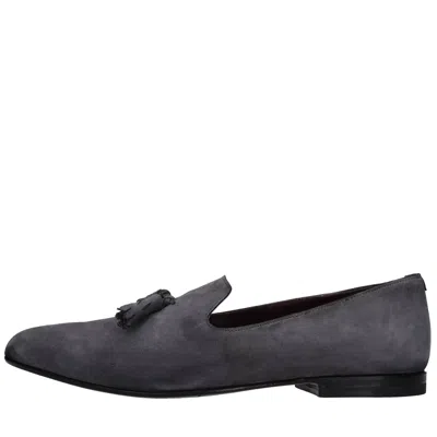 Lidfort Flat Shoes Grey In Grigio Metallici E Grigi