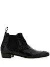 Lidfort Interwoven Ankle Boots In Schwarz