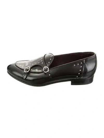 Pre-owned Lidfort Leather Monk Straps In Green