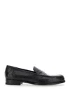 Lidfort Embossed-crocodile Loafers In Black