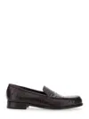 Lidfort 'luisiana' Bordeaux Loafers With Embossed Crocodile Effect