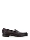 Lidfort 'luisiana' Brown Loafers With Embossed Crocodile Effect