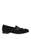 Lidfort Man Loafers Black Size 8 Leather In Black