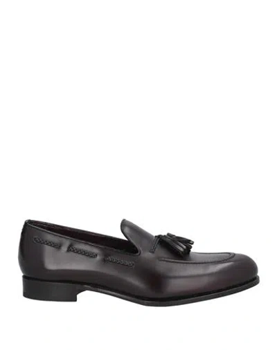 Lidfort Man Loafers Dark Brown Size 7 Leather