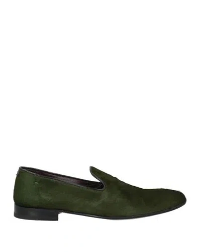 Lidfort Man Loafers Dark Green Size 8 Leather