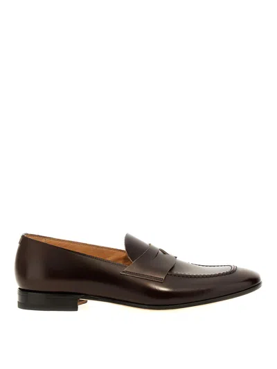 Lidfort Leather Loafers In Brown
