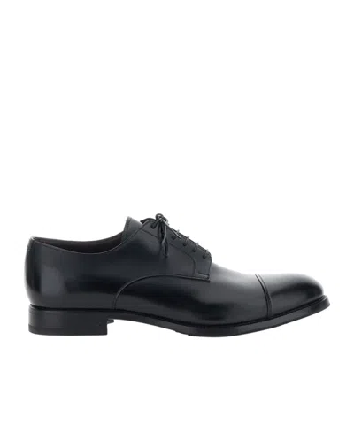 Lidfort Cap-toe Lace-up Shoes In Animal Print